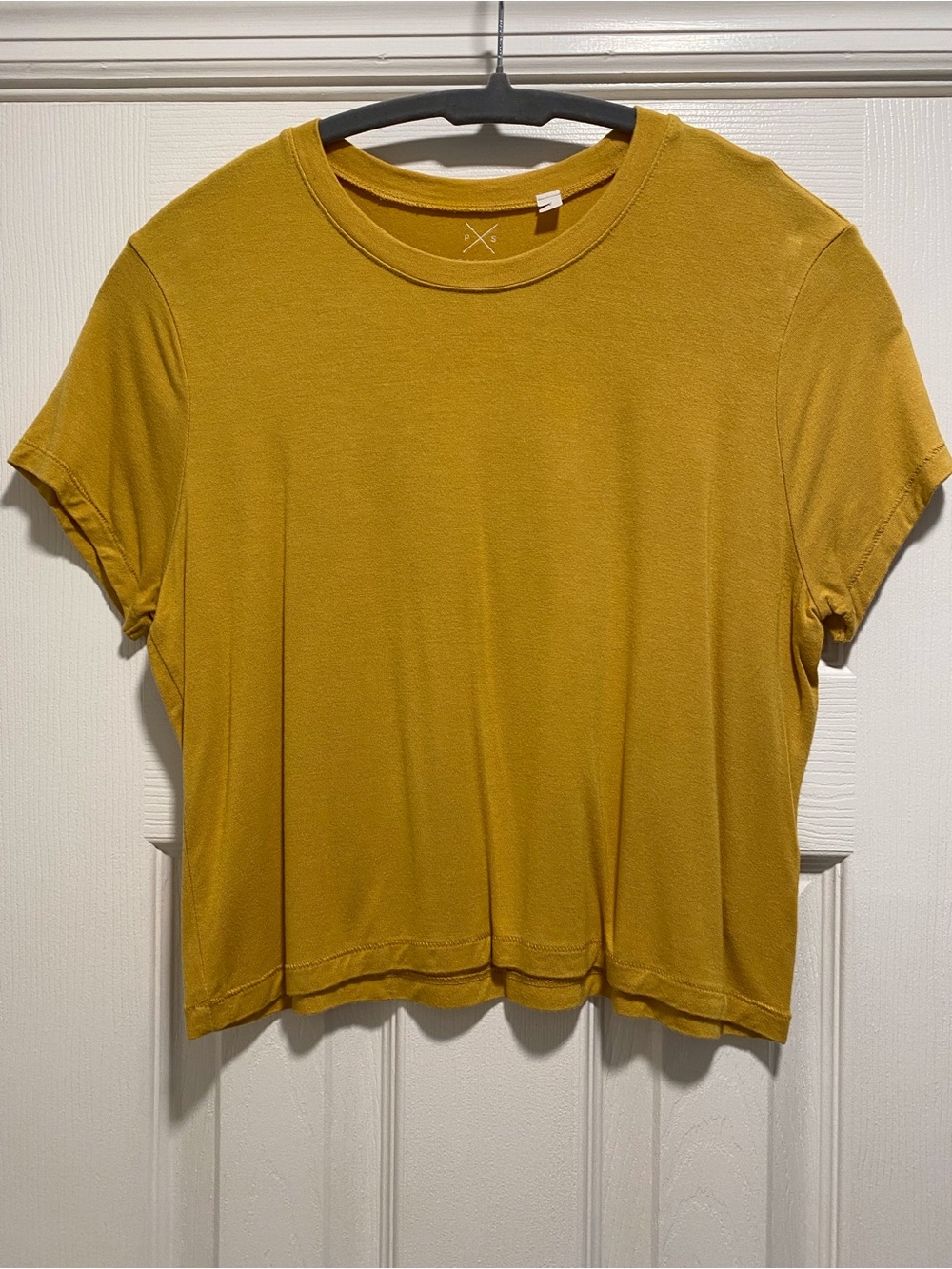 PacSun Mustard Yellow Crop Tee